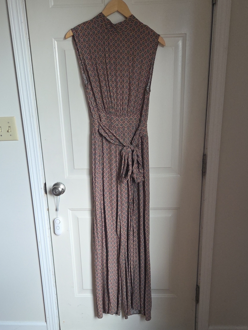 ILLA ILLA Sleeveless Geometric Print Jumpsuit
